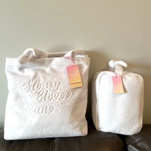 NWT Stoney Clover Lane Set in White French terry